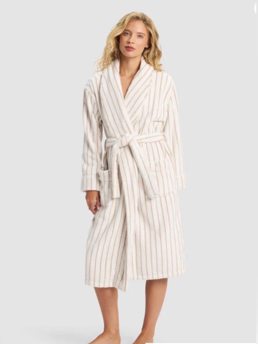 Cozy Earth Striped Luxe Bath Robe